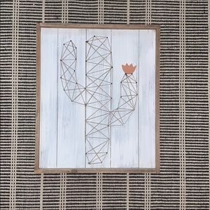 Wooden Cactus Wall Art